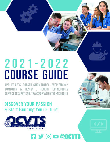 2021-2022 COURSE GUIDE - OCVTS
