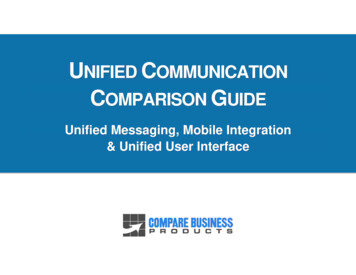 Unified Messaging, Mobile Integration & Unified User Interface