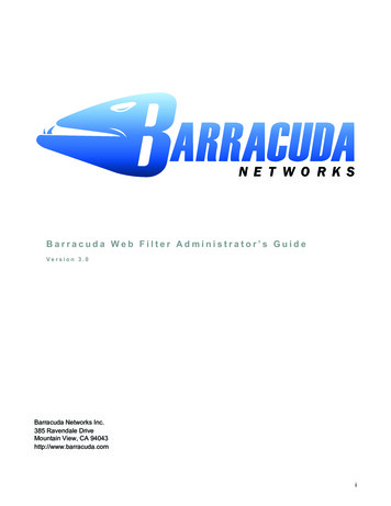 Barracuda Web Filter Administrator’s Guide
