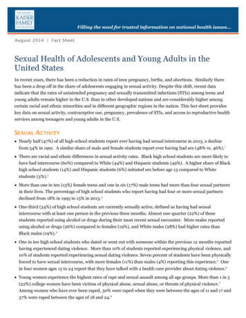 Sexual Health Of Adolescents And Young Adults In The .