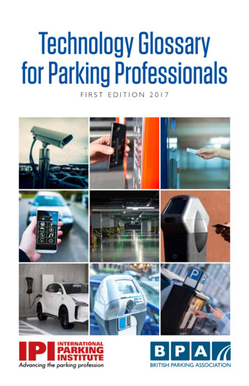 Technology Glossary For Parking Professionals
