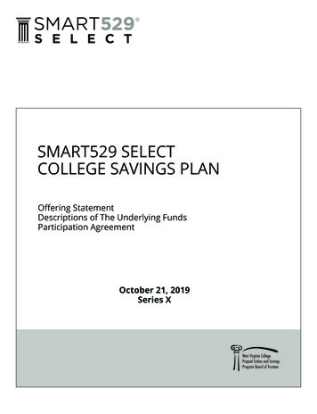 SMART529 SELECT COLLEGE SAVINGS PLAN
