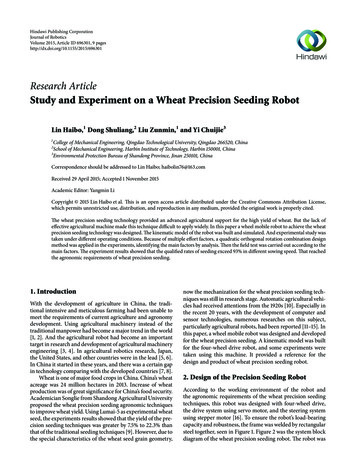 Research Article Study And Experiment On A Wheat Precision .