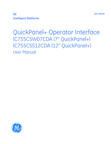 QuickPanel Operator Inter Face - Cesco 