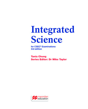 Integrated Science For CSEC Examinations 3rd Edition