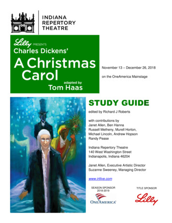 A Christmas Carol 2018 Study Guide IRT