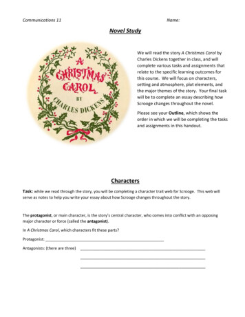 A Christmas Carol Handout - Ms. Beck's Website - Home