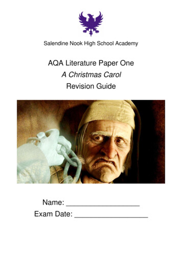A Christmas Carol Revision Workbook - High School Academy