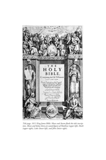 Title Page, 1611 King James Bible. Moses And Aaron Flank .