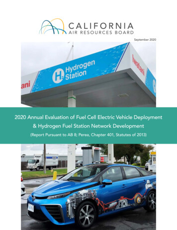 2020 Annual Evaluation Of Fuel Cell Electric Vehicle .