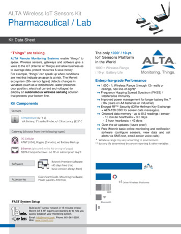 ALTA Wireless IoT Sensors Kit Pharmaceutical / Lab