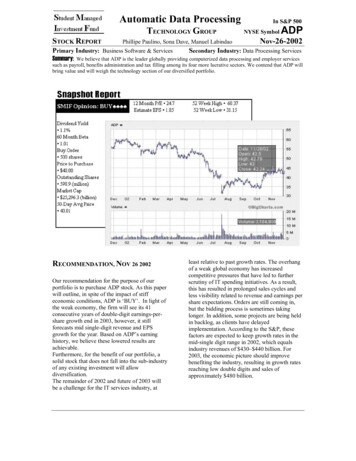 ADP Stock Report - St. John's