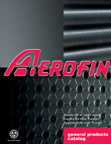 General Products Catalog - Aerofin