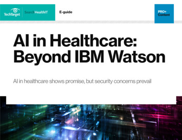 AI In Healthcare : Beyond IBM Watson