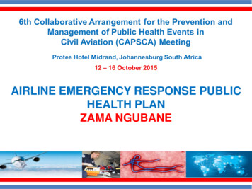 AIRLINE EMERGENCY RESPONSE PUBLIC HEALTH PLAN ZAMA 
