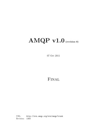 AMQP V1.0 (revision 0)