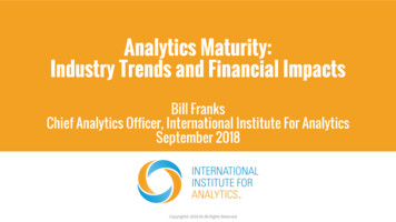 Analytics Maturity: Industry Trends And Financial Impacts