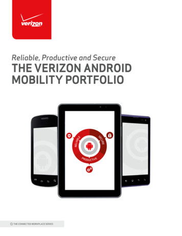 Reliable, Productive And Secure The Verizon Android .