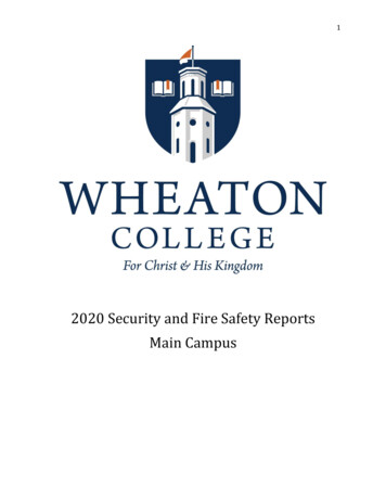 2020 Security And Fire Safety Reports Main Campus - Wheaton