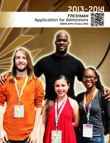 General Application Information - Admissions.tamucc.edu
