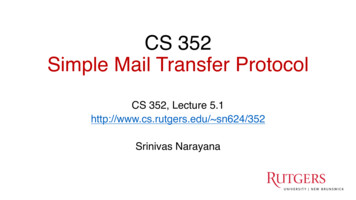 CS 352 Simple Mail Transfer Protocol