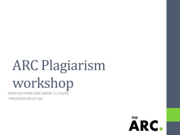 ARC Plagiarism Workshop - Iit.edu
