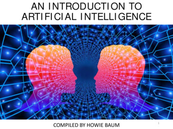 AN INTRODUCTION TO ARTIFICIAL INTELLIGENCE
