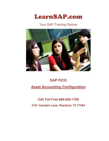 Asset Accounting - LearnSAP