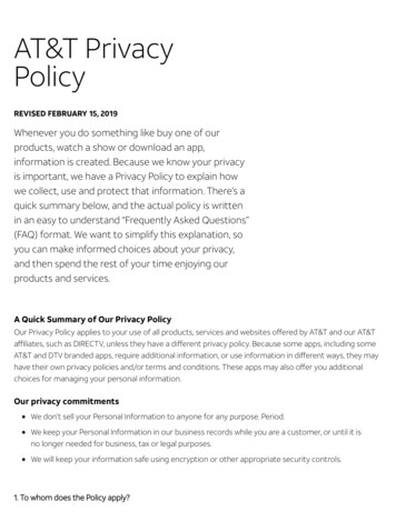 AT&T Privacy Policy