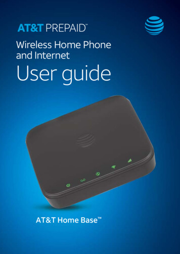 Wireless Home Phone And Internet User Guide