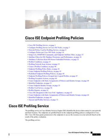 Cisco ISE Endpoint Profiling Policies