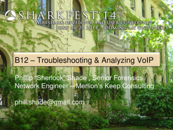 B12 Troubleshooting & Analyzing VoIP