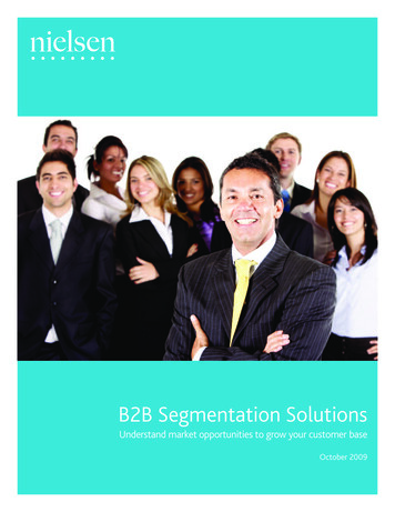 Nielsen Claritas B2B Segmentation Solutions