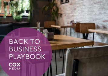 BACK TO BUSINESS PLAYBOOK - Cox Media