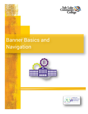 Banner Basics And Navigation - SLCC