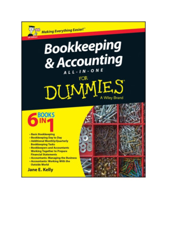 Bookkeeping & Accounting All-in-One For Dummies 