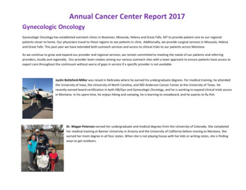 Annual Cancer Center Report 2017 - Billings Clinic