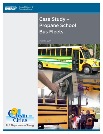 Case Study – Propane School Bus Fleets - Energy