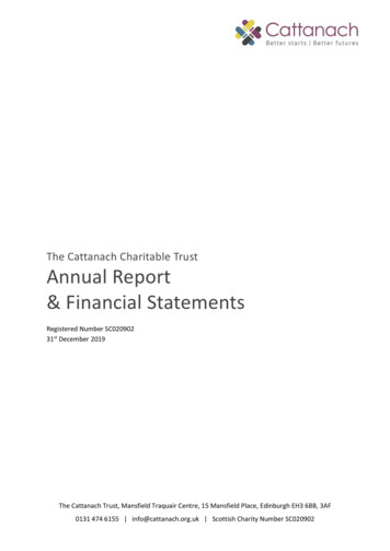 Annual Report & Financial Statements - Cattanach