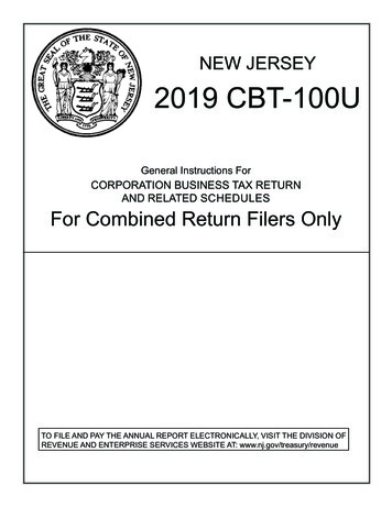 2019 CBT-100U Instructions - NJ