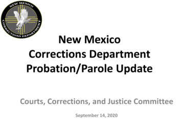 New Mexico Corrections Department Probation/Parole Update