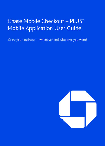 Chase Mobile Application Guide - Chase Merchant Services