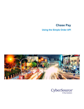 Chase Pay Using The Simple Order API - CyberSource