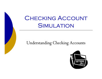 Checking Account Simulation - Weebly