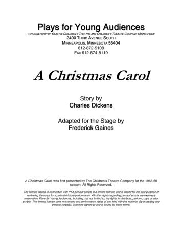 A Christmas Carol - Weebly