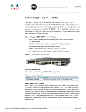 Cisco Catalyst 3750E-48TD Switch - Dell