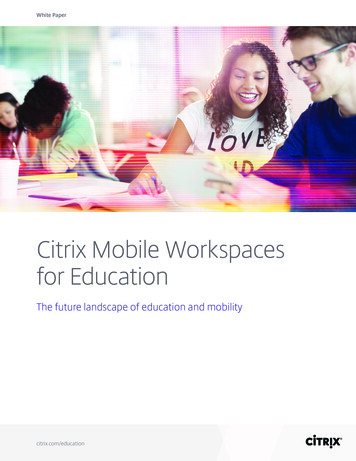 Citrix Mobile Workspaces For Education
