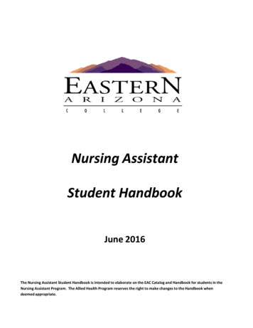 Nursing Assistant Student Handbook