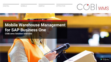 Mobile Warehouse Management For SAP Business One
