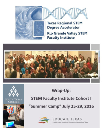 Wrap Up: STEM Faculty Institute . - South Texas College